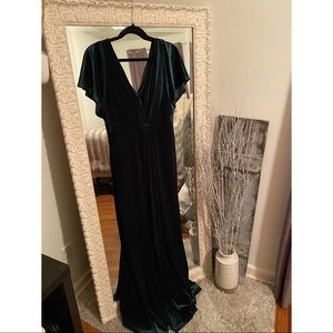 Elegant Velvet Evening Gown